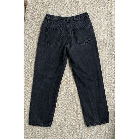 Zara high waisted black denin made in Pakistan 10 preppy curvy capri - Picture 4 of 6